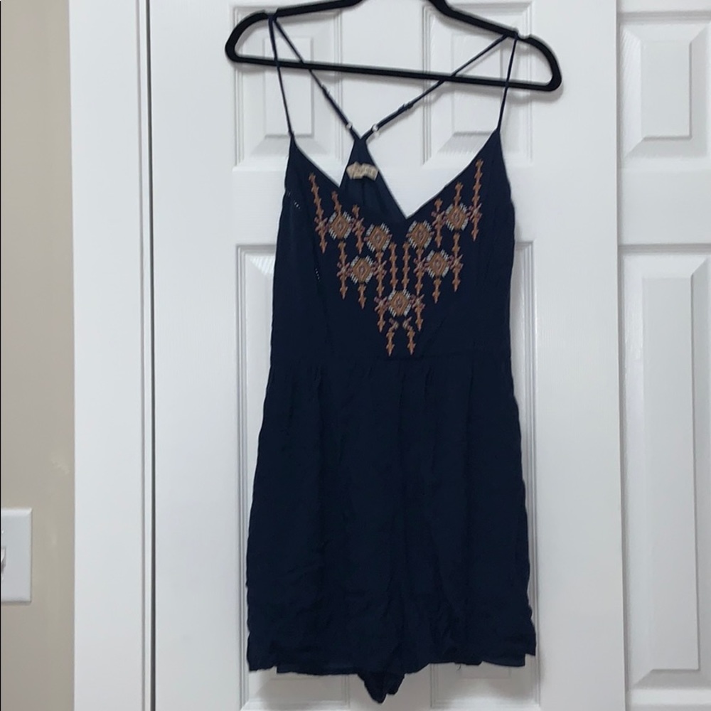 Navy blue romper